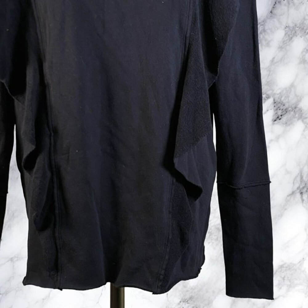 Goldie Ruffle Sweatshirt - Black - Picture 11 of 11